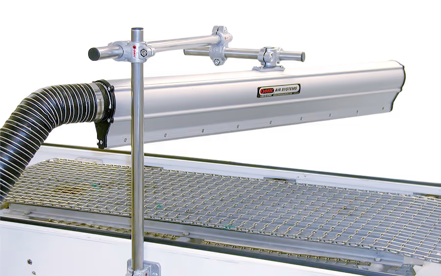 Sonic Air Knife Mounting Bracket for industrial drying and blow-off
