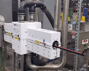 Sonic Multi-Size Cable Air Wipe for industrial cable drying and cleaning